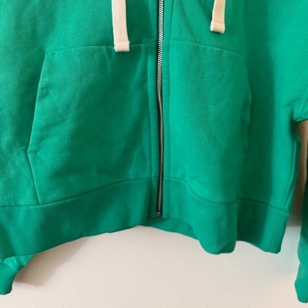 Everlane The Track Organic Cotton Hoodie Mint Green organic cotton small NEW - Picture 7 of 15